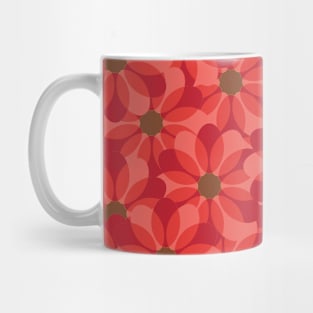 Vintage 1970's Pink Spring Flowers Pattern Mug